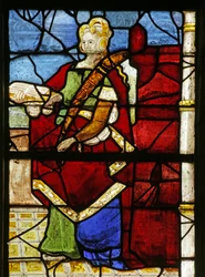 Window depicting Saint Barbara
